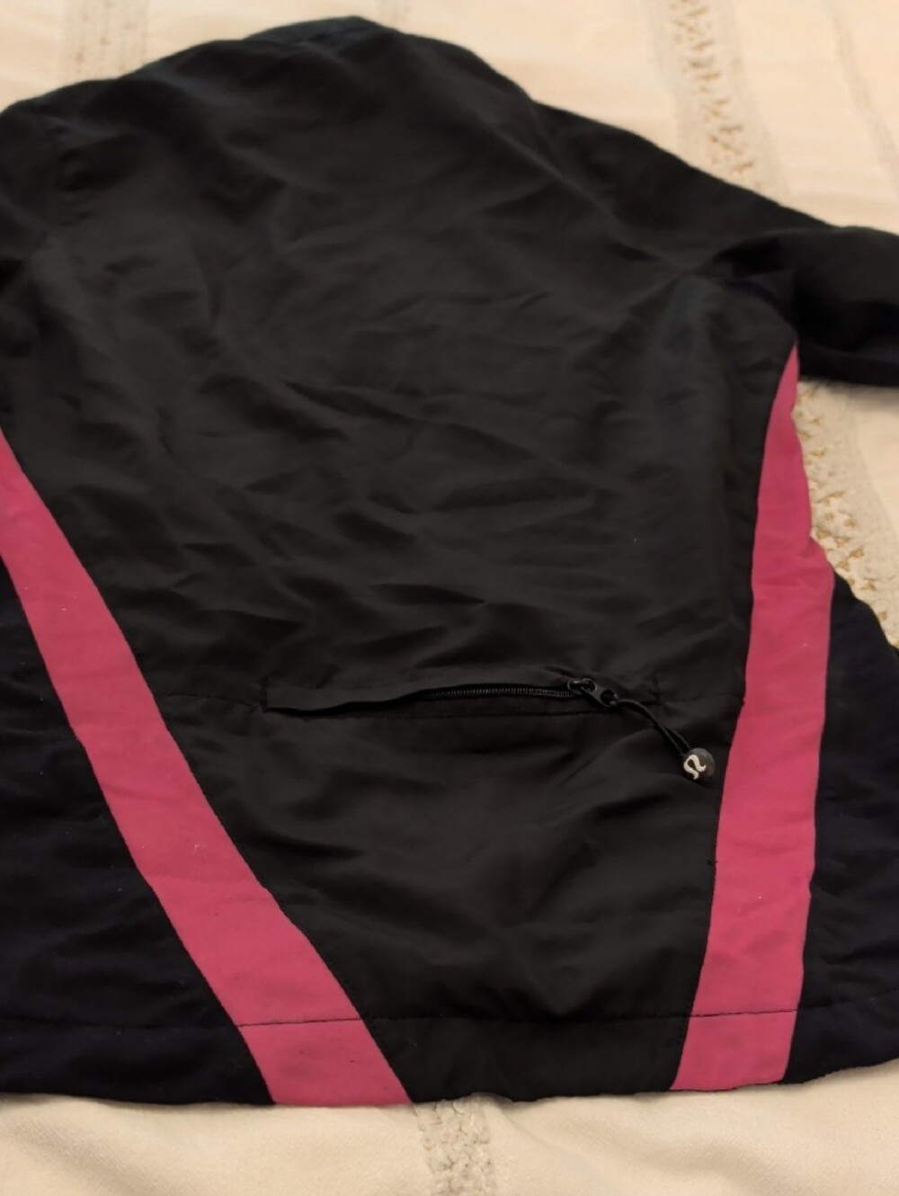 lululemon athletica Black Bomber Jacket with Pink Sleeve Panels - Women's - Picture 4 of 8